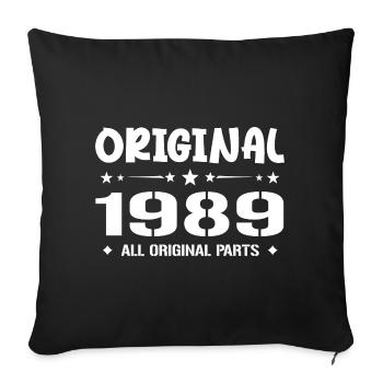 Né en 1989, Cadeau Anniversaire 1989 Original 1989 - Sofa pillowcase 17,3'' x 17,3'' (45 x 45 cm) - black - Front