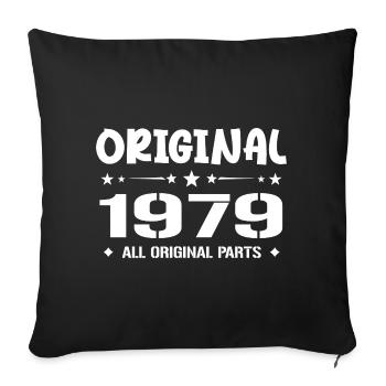 Né en 1979, Cadeau Anniversaire 1979 Original 1979 - Housse de coussin décorative 45 x 45 cm - noir - Devant