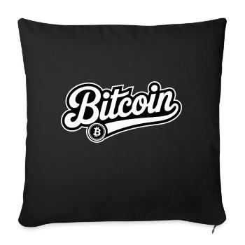 Bitcoin - Cool Finance Logo - Housse de coussin décorative 45 x 45 cm - noir - Devant