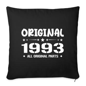 Né en 1993, Cadeau Anniversaire 1993 Original 1993 - Housse de coussin décorative 45 x 45 cm - noir - Devant