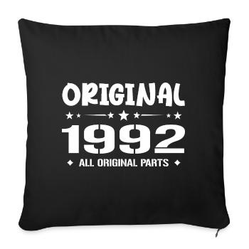 Né en 1992, Cadeau Anniversaire 1992 Original 1992 - Sofa pillowcase 17,3'' x 17,3'' (45 x 45 cm) - black - Front