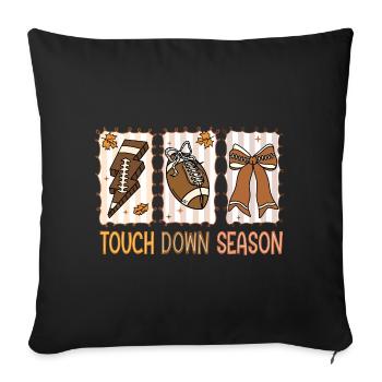 Football Touchdown Season American Football - Sofa pillowcase 17,3'' x 17,3'' (45 x 45 cm) - black - Front