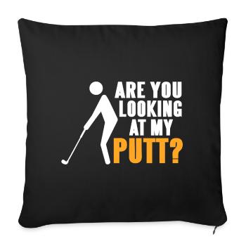 Funny Bogey Every Hole Threw Putter in Pond - Sofakissenbezug 45 x 45 cm - Schwarz - Vorne