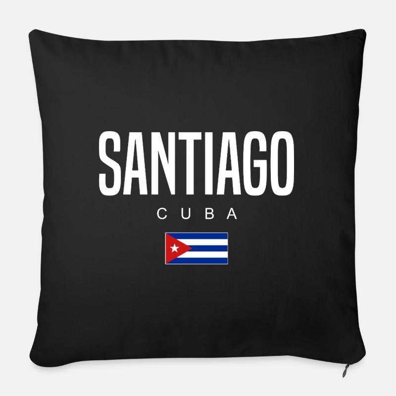 Santiago Kuba Kubaner - Sofakissenbezug 45 x 45 cm - Schwarz
