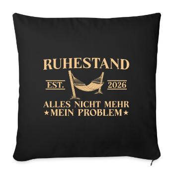 Retirement 2026 Work colleague of prospective pensioner - Sofa pillowcase 17,3'' x 17,3'' (45 x 45 cm) - black - Front