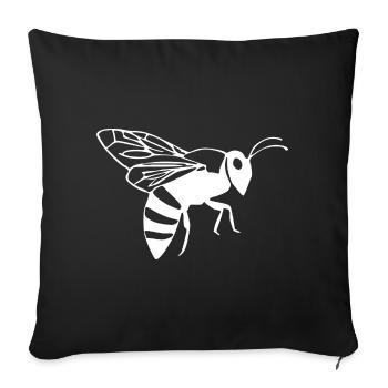 Bee Bee Beekeeper Gift - Sofa pillowcase 17,3'' x 17,3'' (45 x 45 cm) - black - Front