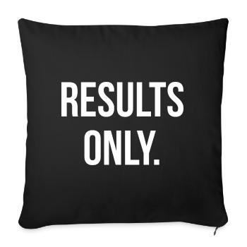 RESULTS ONLY. | Greyline Official - Sofa pillowcase 17,3'' x 17,3'' (45 x 45 cm) - black - Front