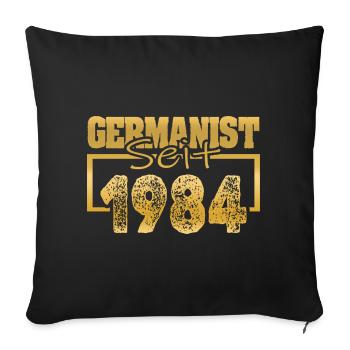 University 1984 - Sofa pillowcase 17,3'' x 17,3'' (45 x 45 cm) - black - Front