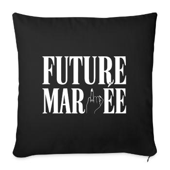 Braut-Humor-Party Junggesellinnenabschied - Sofakissenbezug 45 x 45 cm - Schwarz - Vorne