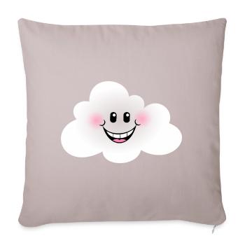 Happy Cloud - Sofa pillowcase 17,3'' x 17,3'' (45 x 45 cm) - light taupe - Front