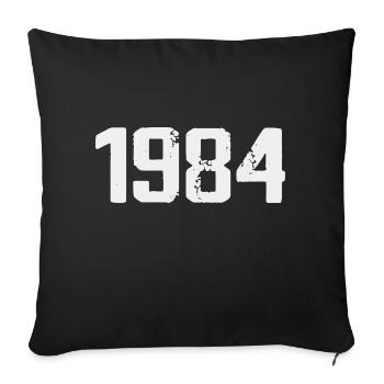 Légendaire depuis 1984 Vintage 1984 Retro 1984 - Housse de coussin décorative 45 x 45 cm - noir - Devant
