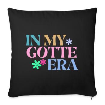 In My Gotte Era Shirt – Godmother Gift Gotti - Sofa pillowcase 17,3'' x 17,3'' (45 x 45 cm) - black - Front