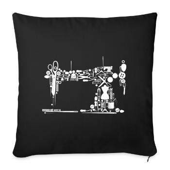 Sewing Studio Silhouette - Sofa pillowcase 17,3'' x 17,3'' (45 x 45 cm) - black - Front