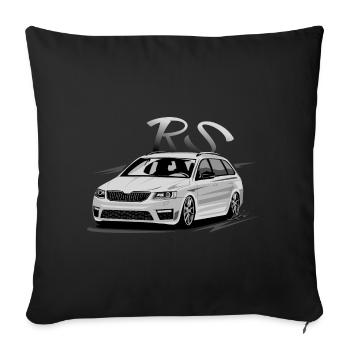 tuning car - Sofa pillowcase 17,3'' x 17,3'' (45 x 45 cm) - black - Front