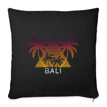 Bali - Sofa pillowcase 17,3'' x 17,3'' (45 x 45 cm) - black - Front