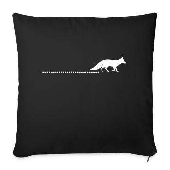 Fox Forest Animal Mountain Alps - Sofa pillowcase 17,3'' x 17,3'' (45 x 45 cm) - black - Front