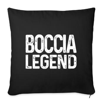 Joueur de boccia Boccia Legend Balls Boccia - Housse de coussin décorative 45 x 45 cm - noir - Devant