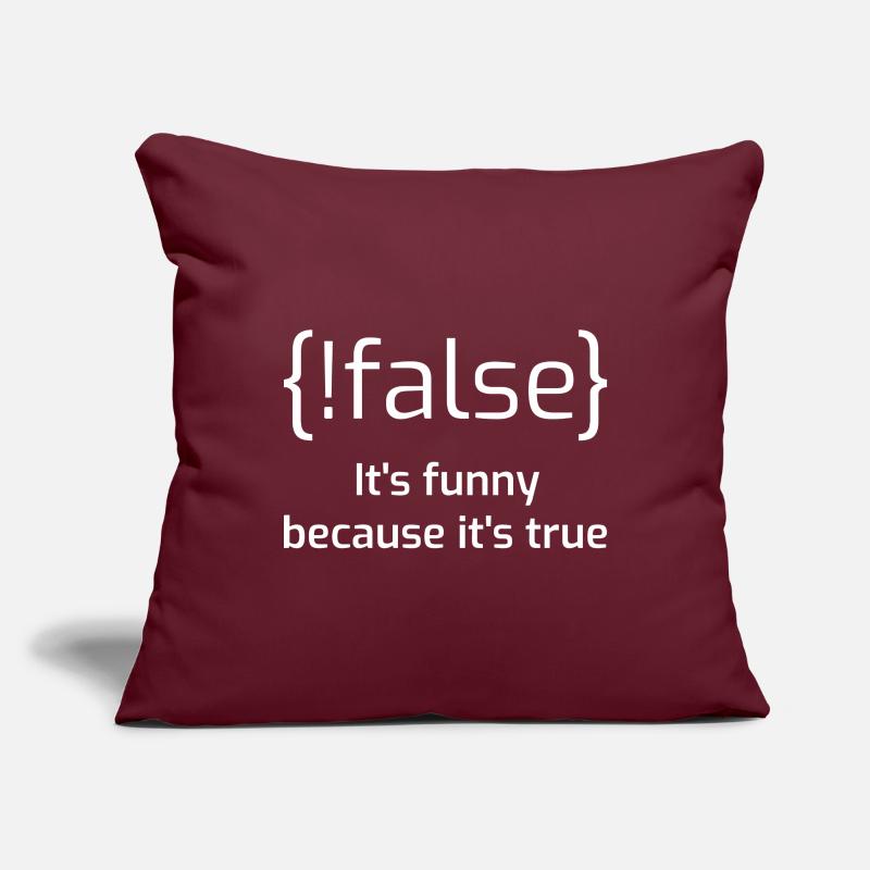 Funny False Programming Joke I Sofa pillowcase 17,3'' x 17,3'' (45 x 45 cm)
