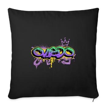 Oviedo Spanien Stadt Graffiti Spray Sprayer - Sofakissenbezug 45 x 45 cm - Schwarz - Vorne