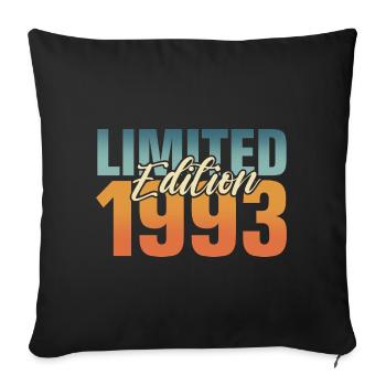 30e anniversaire 1993 Né 30 ans - Housse de coussin décorative 45 x 45 cm - noir - Devant