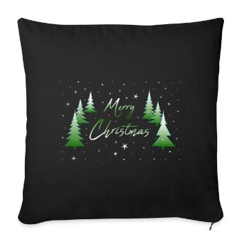 Joyeux Noël - Housse de coussin décorative 45 x 45 cm - noir - Devant