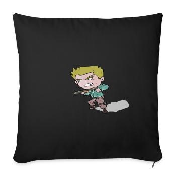 Soldat - Sofakissenbezug 45 x 45 cm - Schwarz - Vorne