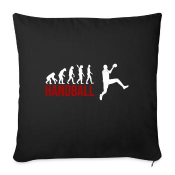 Evolution Handball - Sofakissenbezug 45 x 45 cm - Schwarz - Vorne