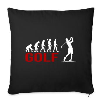 Evolution Golfsport - Sofakissenbezug 45 x 45 cm - Schwarz - Vorne