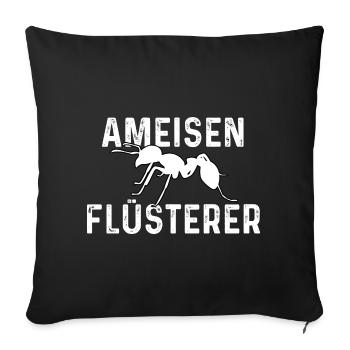 Ant Whisperer - Sofa pillowcase 17,3'' x 17,3'' (45 x 45 cm) - black - Front