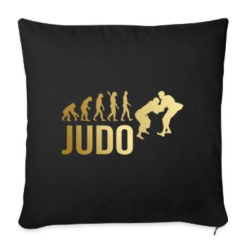 Judo Evolution - Sofakissenbezug 45 x 45 cm - Schwarz - Vorne