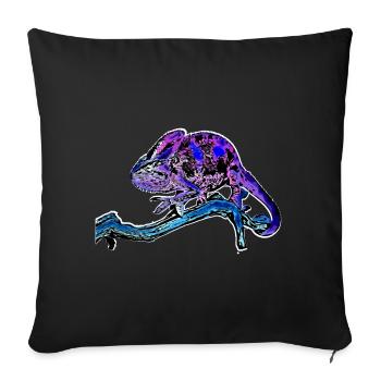 Chameleon - Sofa pillowcase 17,3'' x 17,3'' (45 x 45 cm) - black - Front