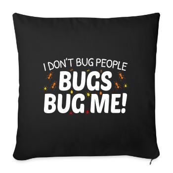 Insect Collector Entomology Entomologist Bug Lover - Sofa pillowcase 17,3'' x 17,3'' (45 x 45 cm) - black - Front