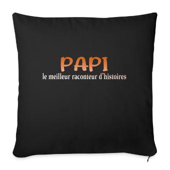 GRANDPA DAD GRANDPA HUMOR GRANDPA JOKE 2 - Sofa pillowcase 17,3'' x 17,3'' (45 x 45 cm) - black - Front
