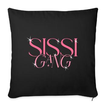 Sisters Partner Look - Sissi Gang - Sisters - Housse de coussin décorative 45 x 45 cm - noir - Devant