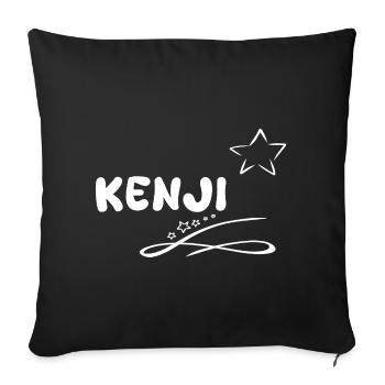 Cadeau Kenji - Housse de coussin décorative 45 x 45 cm - noir - Devant