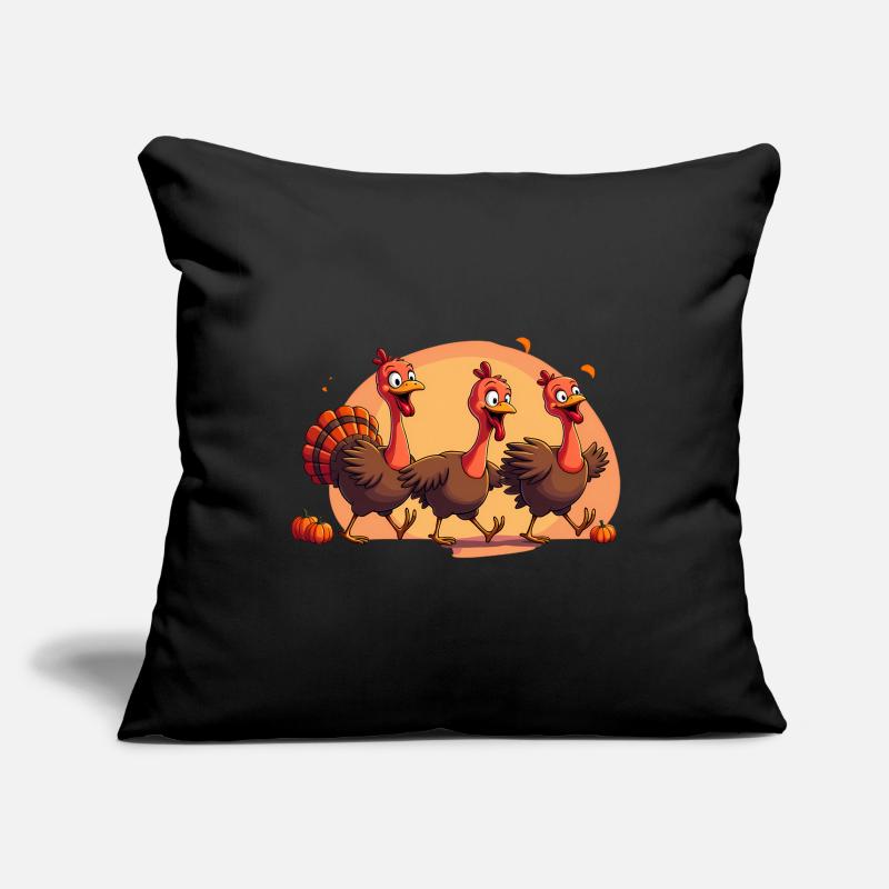Bébé dinde de Thanksgiving Housse de coussin décorative 45 x 45 cm