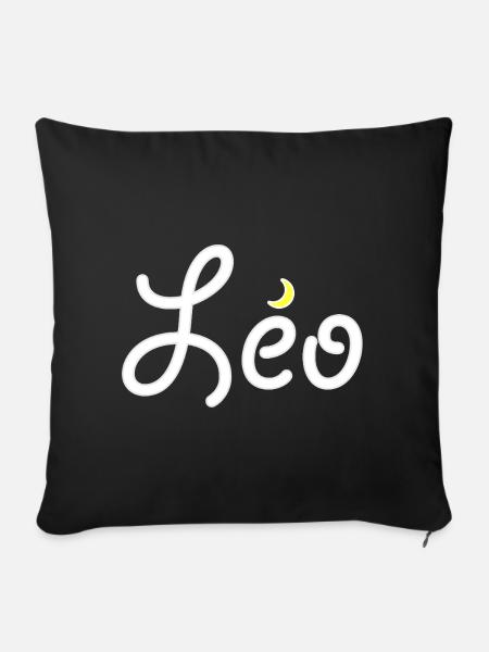 Leo - Sofa pillowcase 17,3'' x 17,3'' (45 x 45 cm) - black