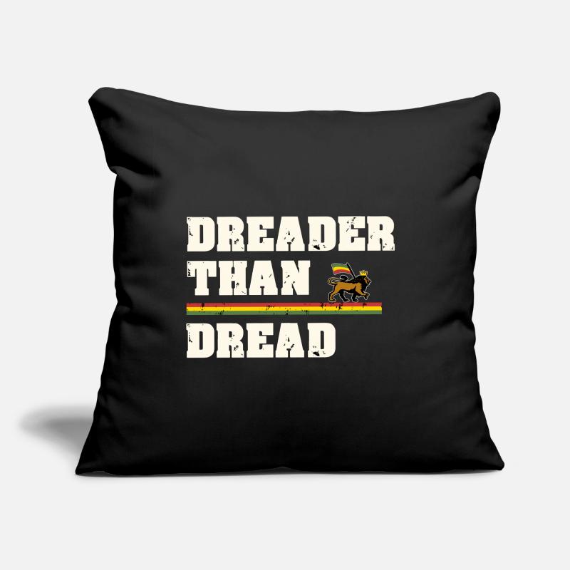 Dreader Than Dread Housse de coussin décorative 45 x 45 cm