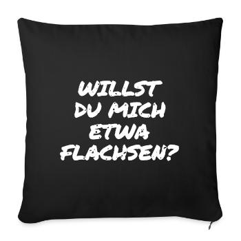 Drôle de dire Hambourg - Housse de coussin décorative 45 x 45 cm - noir - Devant