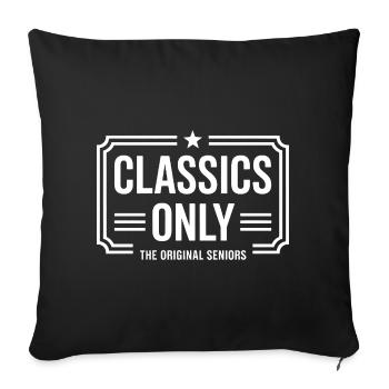 T-shirt Classiques Seniors Only - Housse de coussin décorative 45 x 45 cm - noir - Devant