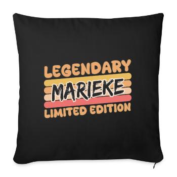 Marieke légendaire - Housse de coussin décorative 45 x 45 cm - noir - Devant