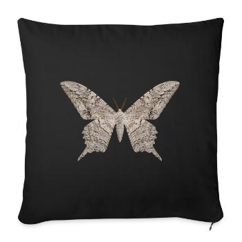 White Witch Moth Thysania agrippina - Sofa pillowcase 17,3'' x 17,3'' (45 x 45 cm) - black - Front