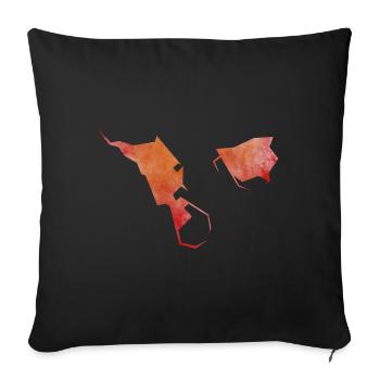 helgoland - Sofakissenbezug 45 x 45 cm - Schwarz - Vorne