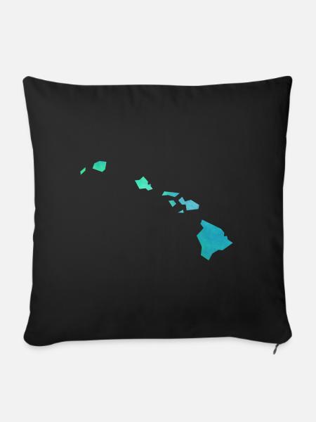 hawaii - Sofakissenbezug 45 x 45 cm - Schwarz