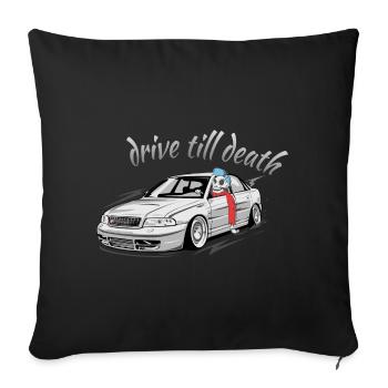 S4 B5 Limousine drive till death - Sofa pillowcase 17,3'' x 17,3'' (45 x 45 cm) - black - Front