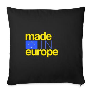 Made in Europe - Édition spéciale - Housse de coussin décorative 45 x 45 cm - noir - Devant
