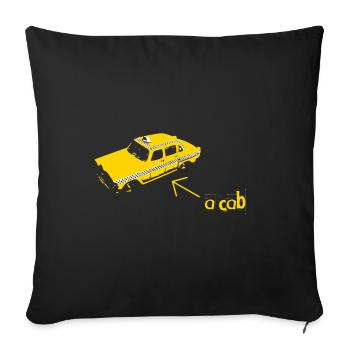 A CAB - Sofakissenbezug 45 x 45 cm - Schwarz - Vorne