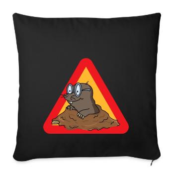 mole - Sofa pillowcase 17,3'' x 17,3'' (45 x 45 cm) - black - Front