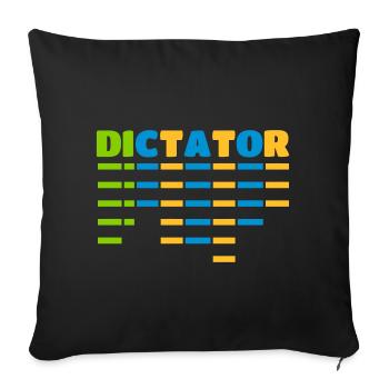 dictator - Sofa pillowcase 17,3'' x 17,3'' (45 x 45 cm) - black - Front