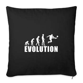 EVOLUTION FOOTBALL Joueur Striker Cadeau - Housse de coussin décorative 45 x 45 cm - noir - Devant
